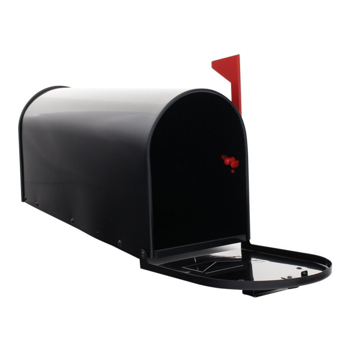 E/D/E Mailbox T00217 Stahl pulverbeschichtet schwarz 165 x 220 x 480mm