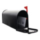 E/D/E Mailbox T00217 Stahl pulverbeschichtet schwarz 165 x 220 x 480mm