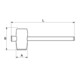 E/D/E Maillet en caoutchouc 7 20G 360 mm tête 90 x 139 manche en bois