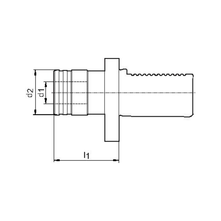 E/D/E Mandrin à changement rapide fileté M3-12 VDI30 FORTIS