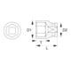 E/D/E Masch.Betät.Steckschlüssel-Einsatz 1/2" 6Kant SW 20M