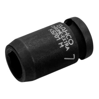 E/D/E Masch. Betät. Steckschlüssel-Einsatz 1/4" 6Kant SW 12M