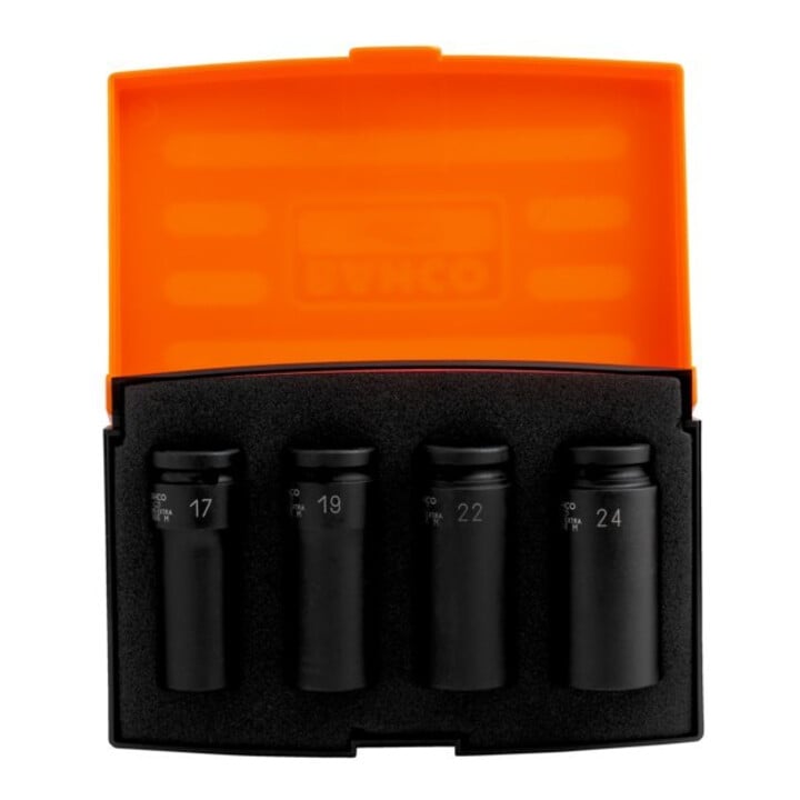 E/D/E Maschinelle Betätigungs-Steckschlüsseleinsätze Satz 1/2" Lang 17-24 mm