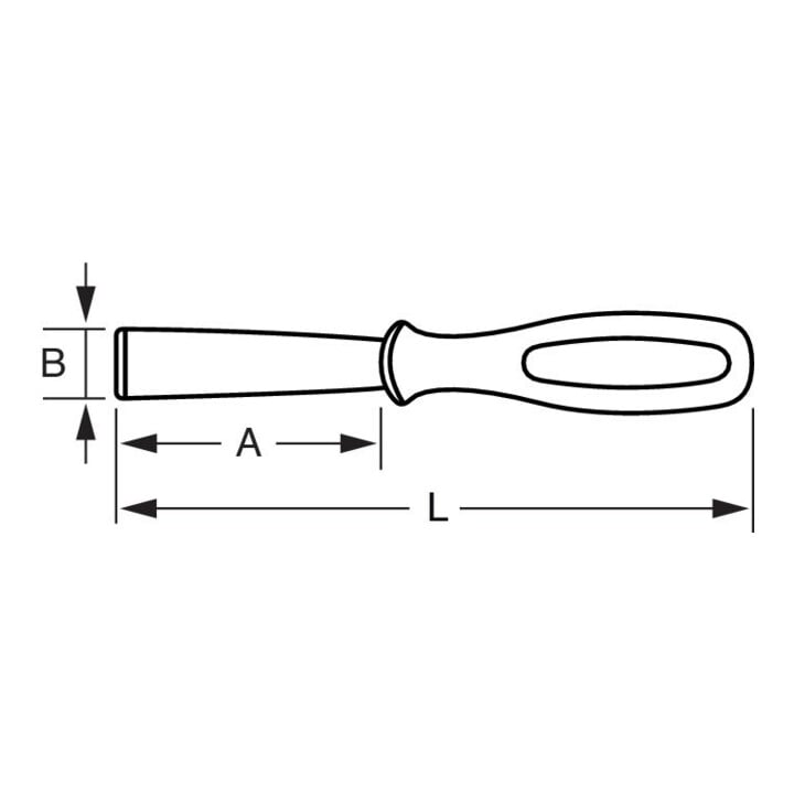 E/D/E Messer Mit Einfachklinge 2-Komponentengriff