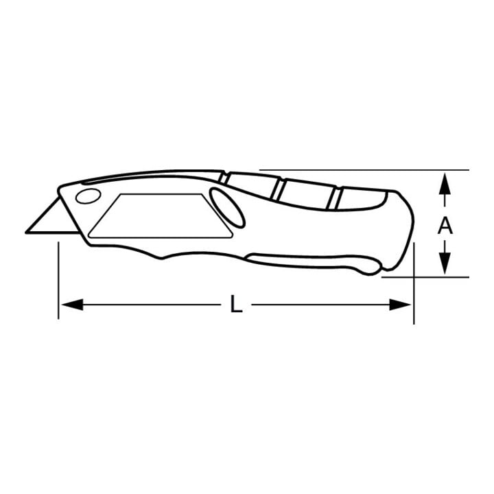 E/D/E Mini-couteau universel avec fonction de changement rapide de lame