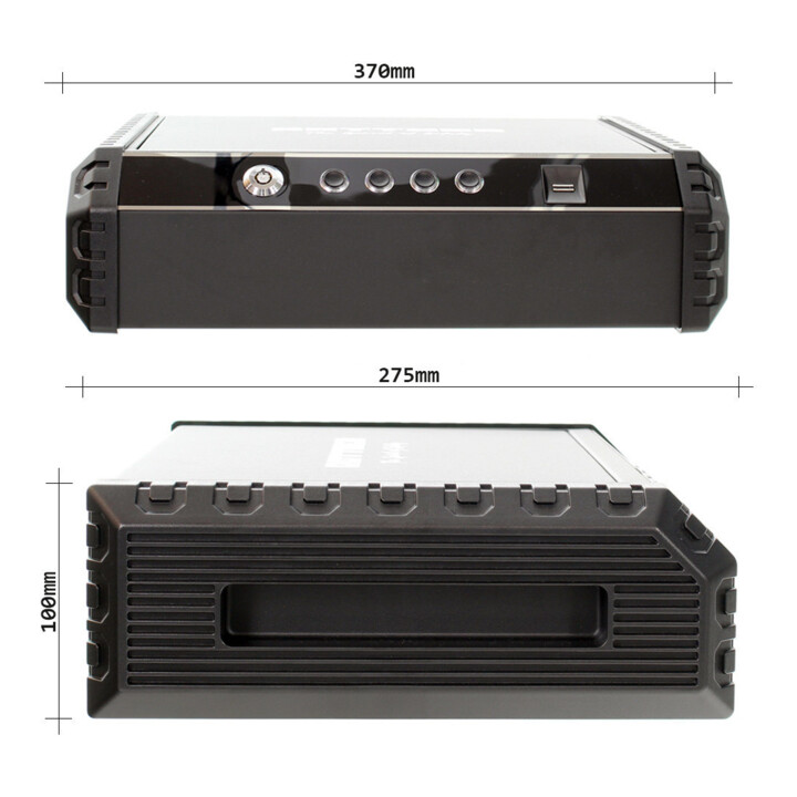E/D/E Möbeleinsatztresor Gunmaster XL Fingerprint schwarz