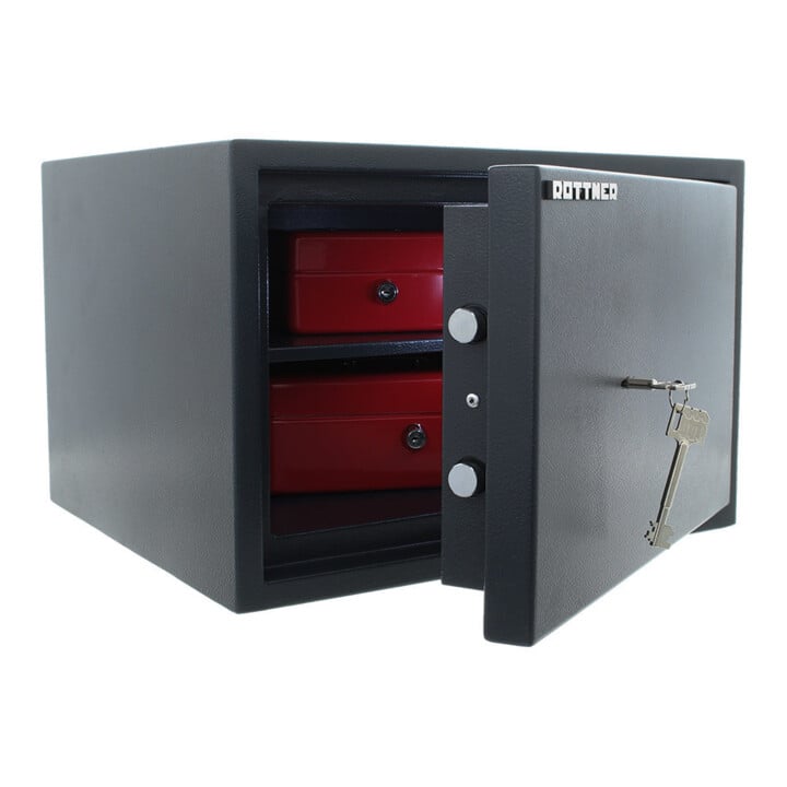 E/D/E Möbeleinsatztresor PowerSafe 300 Doppelbartschloss anthrazit