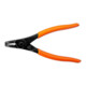 E/D/E Pince à circlips extérieur 90° coudée 180 mm