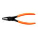 E/D/E Pince à circlips intérieure 90° coudée 210 mm