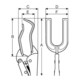 E/D/E Pince à tuyaux Grip 280 mm finition chromée laquée noire