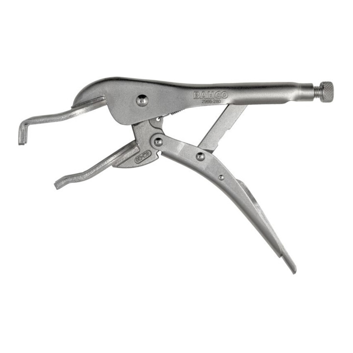 E/D/E Pince à tuyaux Grip 280 mm finition chromée laquée noire