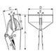 E/D/E Pince Grip pour tôle 180 mm finition nickel noir