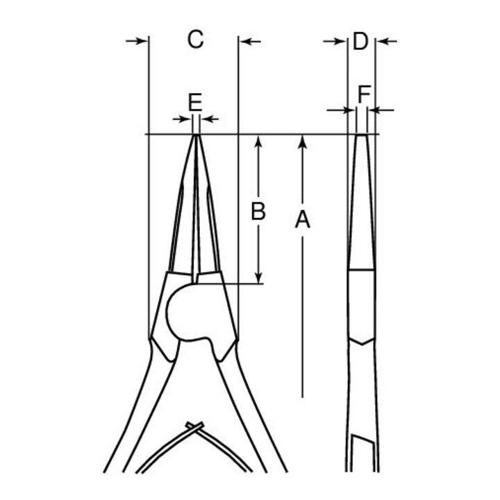 E/D/E Pince pour anneaux de sécurité spéciaux 175 mm