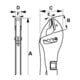 E/D/E Pince Universal-Grip 300 mm avec mâchoires extra longues