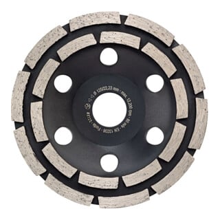 E/D/E Plateau de ponçage diamant Power Turbo Ø 125 mm, segment turbo 1 rang, alésage 22,2