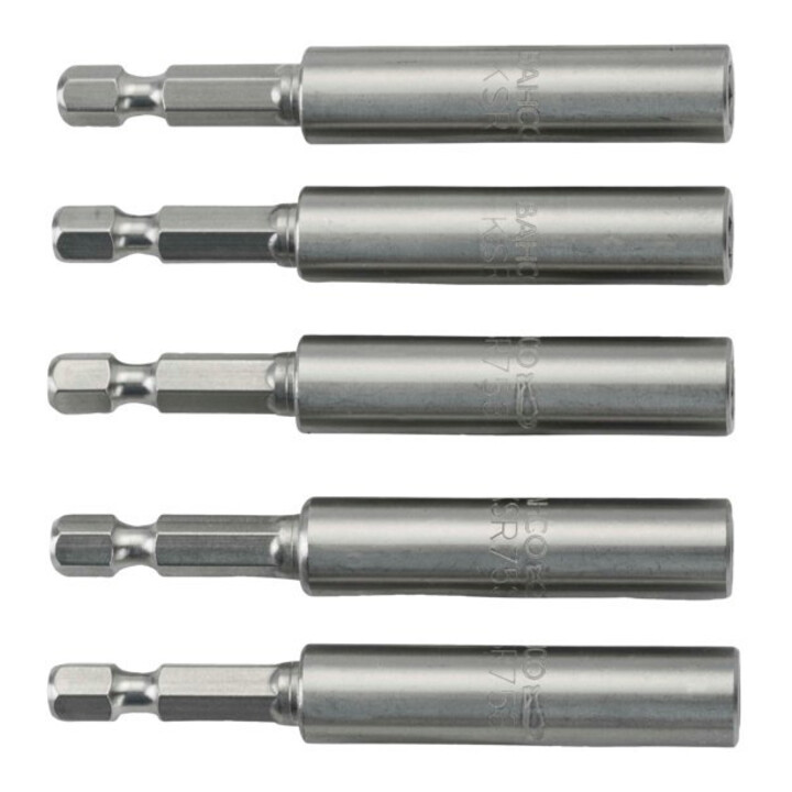 E/D/E Porte-embouts universel 1/4" en acier inoxydable avec anneau de maintien 75 mm