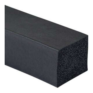 E/D/E Profilé carré EPDM 25 x 25 mm 25 m
