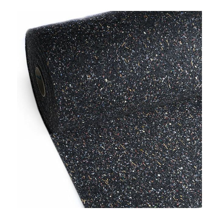 E/D/E Recyclingmatte Gummi/PU 10mm schwarz-bunt 1500mm 5m