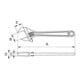 E/D/E Rollgabelschlüssel 10" brüniert Max. SW 46,5mm