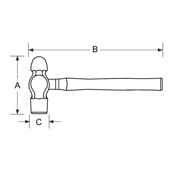E/D/E Schlosserhammer 300g funkenfrei
