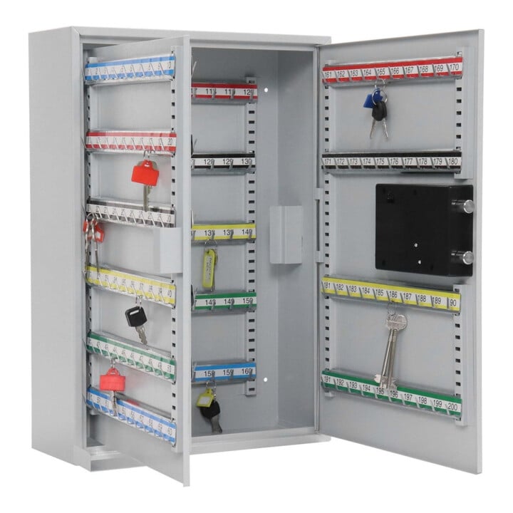 E/D/E Schlüsselschrank S 200 EL Elektronikschloss lichtgrau