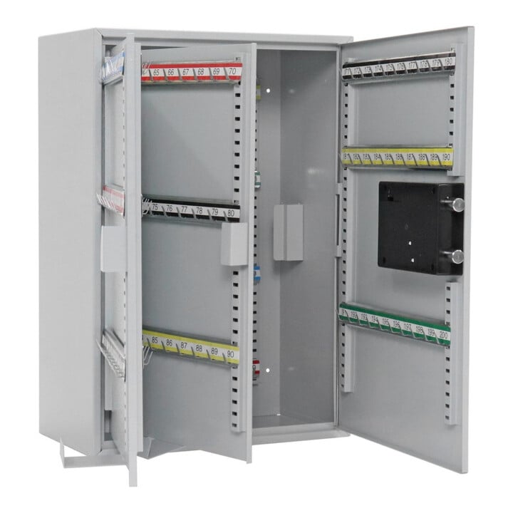 E/D/E Schlüsselschrank S 300 EL Elektronikschloss lichtgrau Stahl 550 x 380 x 205mm
