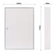E/D/E Schlüsselschrank S 50 Zylinderschloss lichtgrau 550 x 380 x 80mm