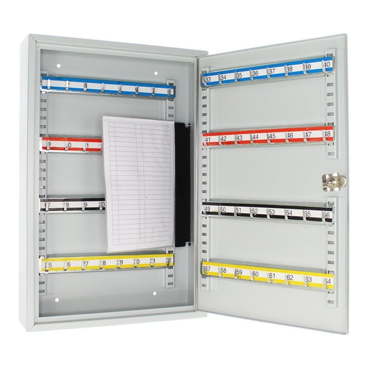 E/D/E Schlüsselschrank S 64 Zylinderschloss lichtgrau
