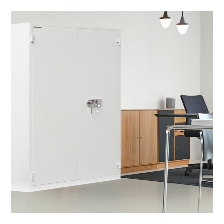 E/D/E Schlüsseltresor Office 4 Doppelbartschloss lichtgrau