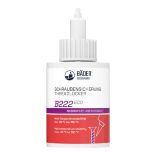 E/D/E Schraubensicherung B222 Eco niedrigfest 51ml lila