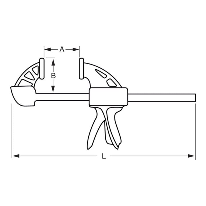 E/D/E Serre-joint rapide 900 mm