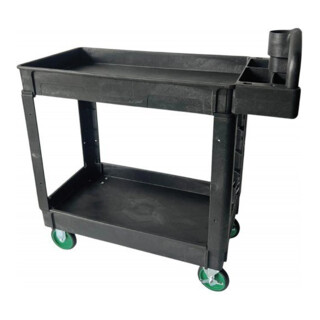 E/D/E Servicewagen UD FORTIS Kunststoff 2 Etagen 250 kg 959 x 435 x 850/990 mm