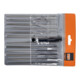 E/D/E Set de limes aiguille 12 pièces 160 mm avec étui en plastique