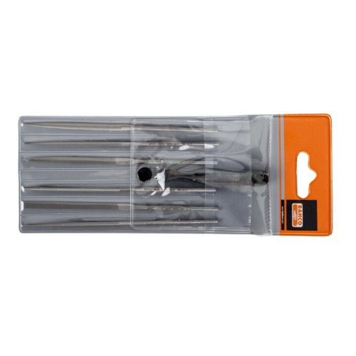 E/D/E Set de limes aiguilles 6 pièces 140M avec étui en plastique