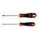 E/D/E Set de tournevis 2 pièces f. fente PH1 0,8 x 4,0 x 100 mm