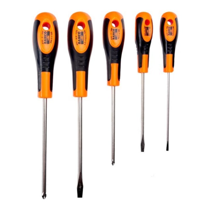 E/D/E Set de tournevis 5 pièces fente PH long
