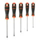 E/D/E Set de tournevis 5 pièces Fente PZ