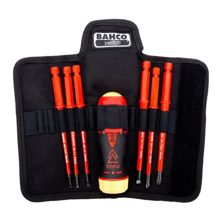 E/D/E Set de tournevis à cliquet Slim 1000 V, 6 pièces