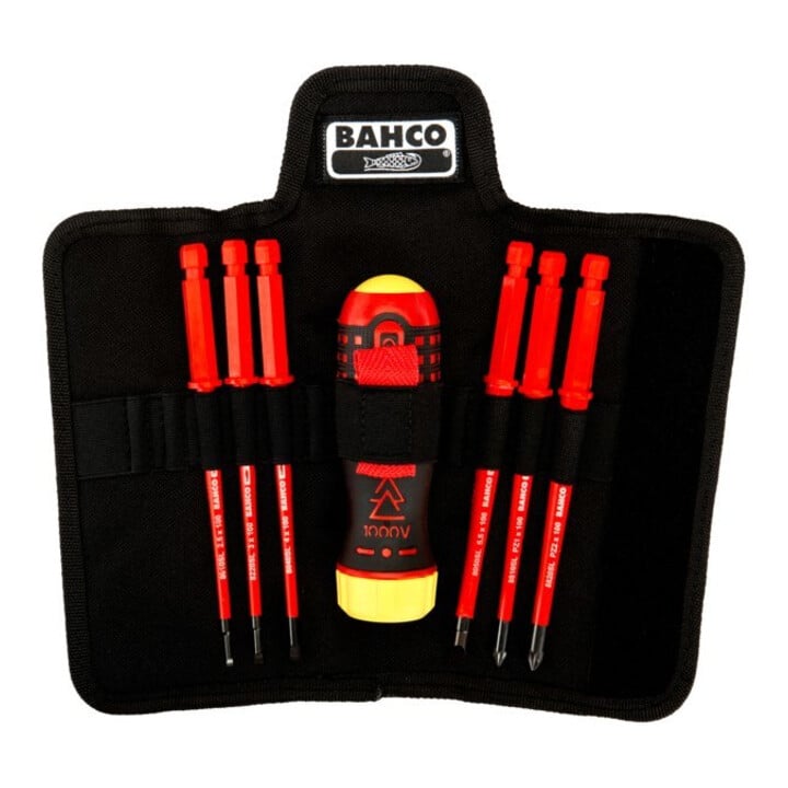 E/D/E Set de tournevis à cliquet Slim 1000 V, 6 pièces