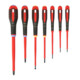 E/D/E Set de tournevis ergonomiques isolés 7 pièces fente Pozidriv