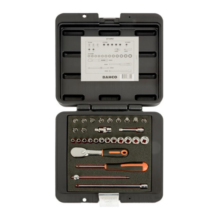 E/D/E Steckschlüssel-Satz 1/4" 29-tlg