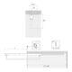 E/D/E Support cintre pour armoire Quadro 9364999 Corps 400 mm L395 mm