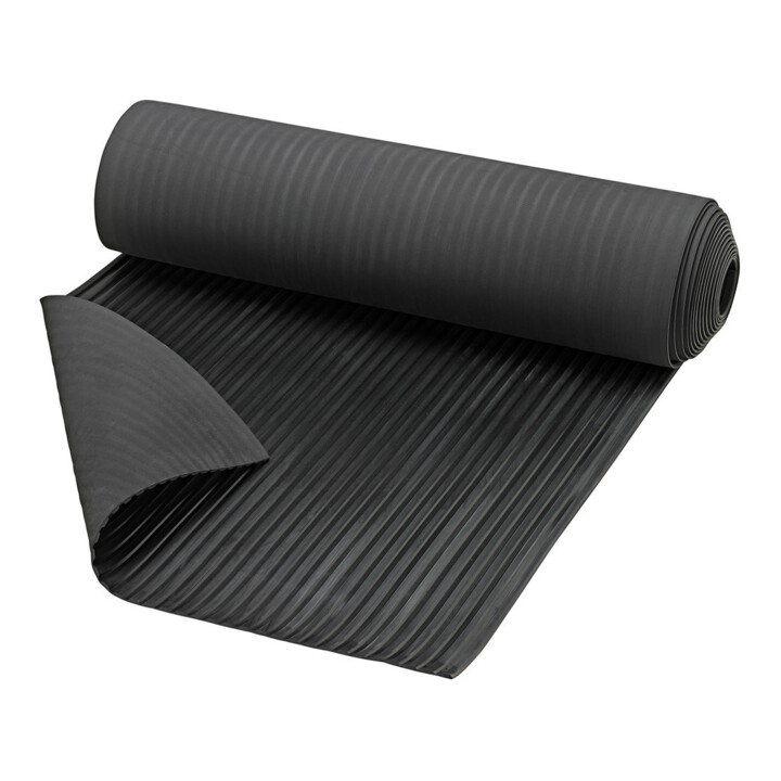 E/D/E Tapis à lattes PRO FORTIS NR/SBR noir 6 mm 1000 mm 10 m