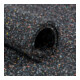 E/D/E Tapis de recyclage caoutchouc/PU 3 mm noir-multicolore 1500 mm 5 m