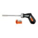 E/D/E Tournevis à cliquet 1/4" avec poignée pistolet, 6 pièces