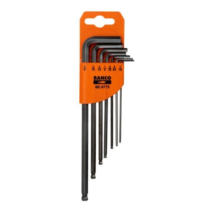 E/D/E Tournevis d’angle set 7 pièces 6 pans tête sphérique