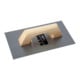 E/D/E Truelle lisse à manche en bois rectangulaire lame en acier au carbone