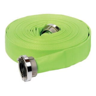 E/D/E Tuyau d'incendie SYNTHETIC 3Z Reflex jaune DIN 14811 Classe 1 B/75 Storz