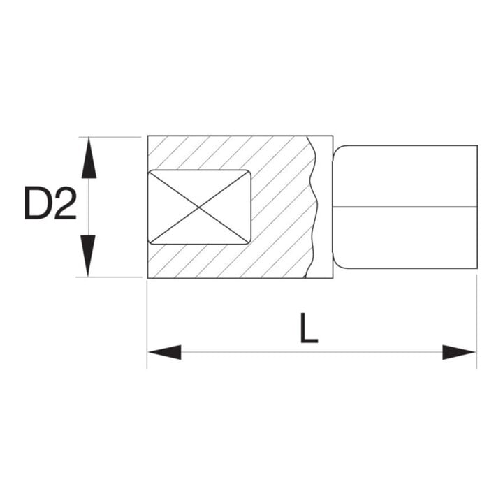 E/D/E Übergangsteil 1 1/2" auf 1" maschinennutzbar