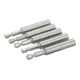 E/D/E Universal-Bithalter 1/4" Edelstahl mit Haltering 75 mm